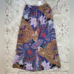 NWT Anthropologie Vanessa Virginia Paisley Maxi Skirt - M